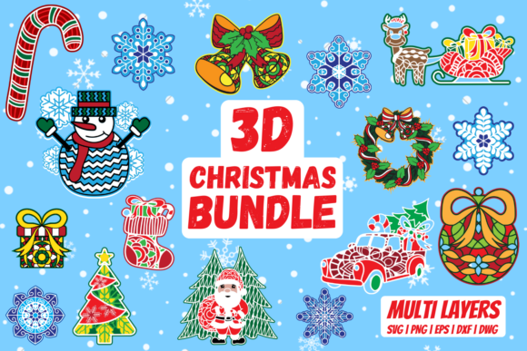 3D Christmas Bundle for Creative Projects