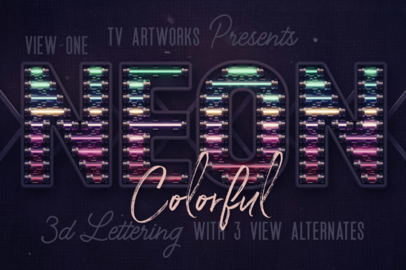 Colorful Neon 3D Lettering: A Comprehensive Evaluation