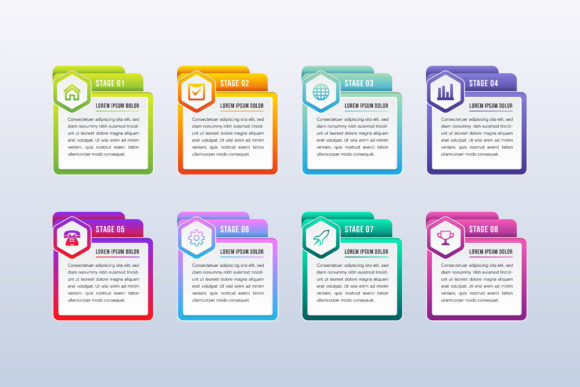 Infographic 3D Hexagon Square Gradient: A Modern Vector Resource for Business Visualization