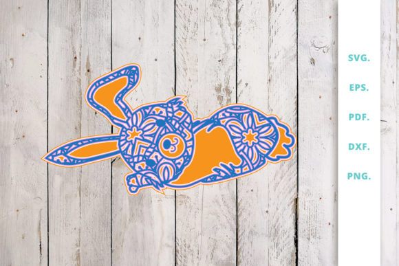 Unleash Your Creativity with the 3D Multi Layer Bunny out of Mandala 5